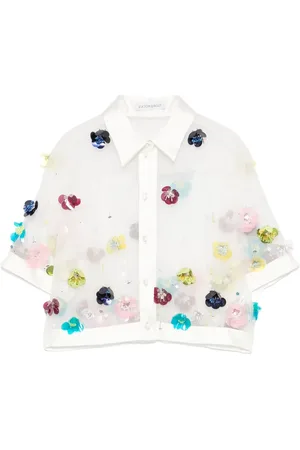 Viktor & Rolf Sequin-embellished cropped shirt