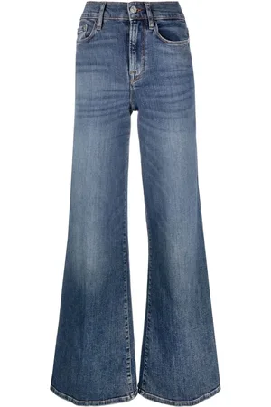 Frame High-rise flared jeans