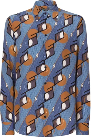 Dolce & Gabbana Geometric-print silk shirt