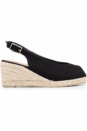 CASTA Peep-toe slingback espadrilles