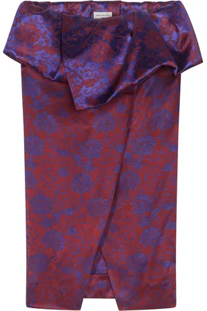 DRIES VAN NOTEN Peplum wrap skirt