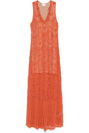Liu Jo Crochet-knit maxi dress