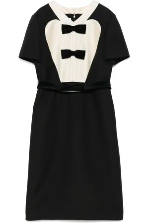 VALENTINO GARAVANI Bow-detail midi dress