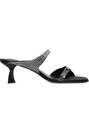 NODALETO Rhinestone-embellished sandals