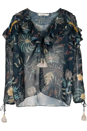 Lethicia Bronstein Afrodite floral-print ruffled blouse