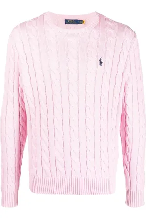 Ralph Lauren Embroidered-logo cable-knit jumper