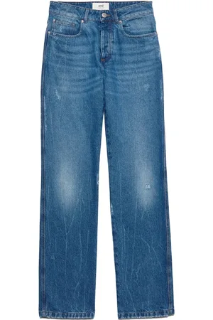 Ami Low-rise straight-leg jeans
