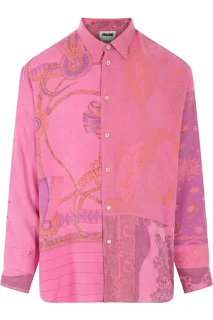 MAGLIANO Mix-print cotton shirt