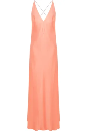 Lethicia Bronstein Satin-finish open-back gown