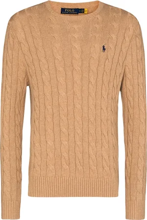 Ralph Lauren Logo-embroidered cable-knit jumper