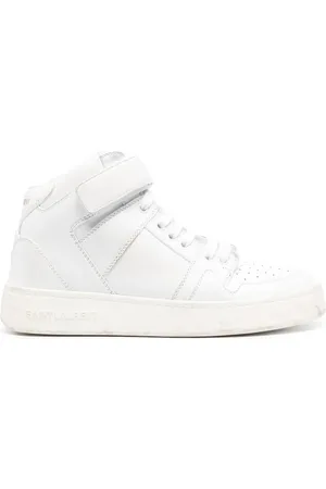 Saint Laurent Lax distressed leather sneakers