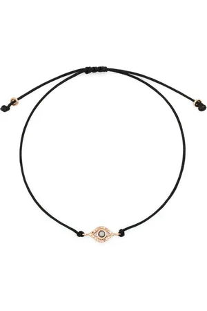 ANIL ARJANDAS 18kt rose gold Mini Evil Eye diamond cord bracelet