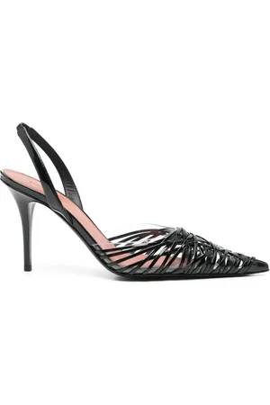 Amina Muaddi 90mm Lori slingback pumps