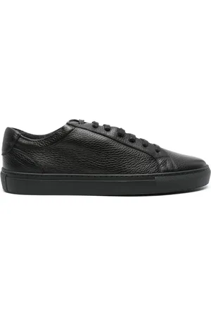 corneliani Boston pebbled leather sneakers
