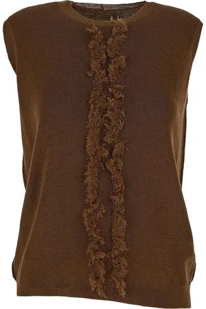 UMA WANG Fringed knitted top