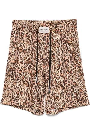 Roberto Cavalli Leopard-print shorts