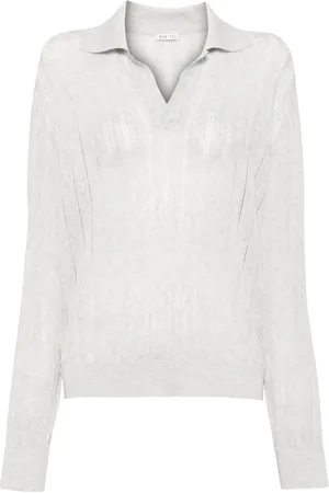 Recto Lace ribbed polo shirt
