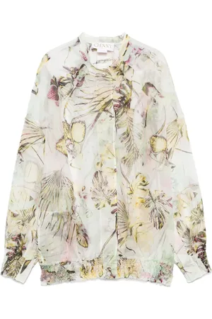GENNY Jungle Orchids blouse