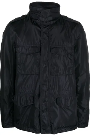 Aspesi Concealed-hood waterproof windbreaker