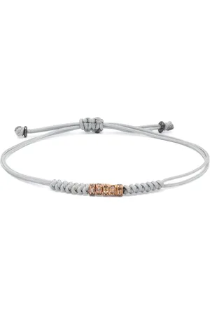 ANIL ARJANDAS 18K rose gold diamonds cord bracelet