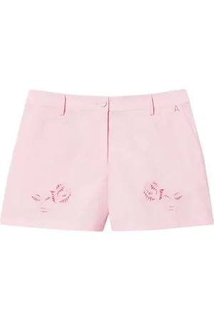 Twin-Set Floral-embroidered short