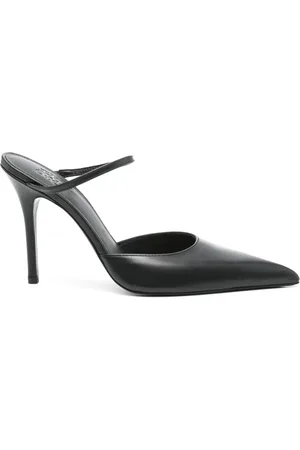 Gia Borghini 100mm Point Leat mules