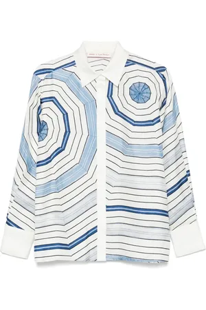 Sandro X Louise Bourgeois printed silk shirt