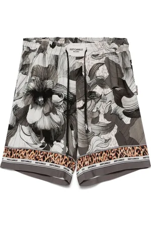 Roberto Cavalli Floral-print shorts