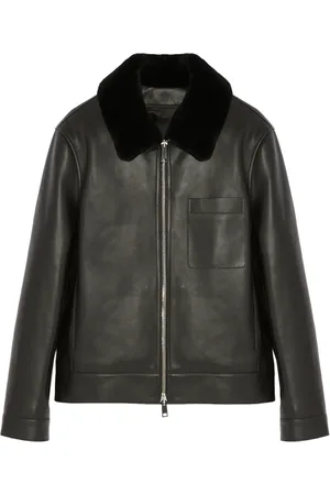 YVES SALOMON Shearling-collar jacket