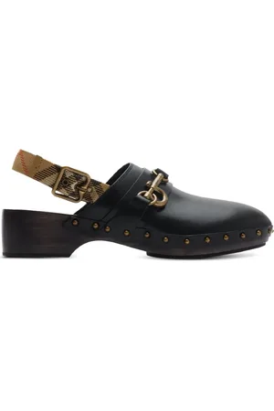 Burberry Leather strap Clogs