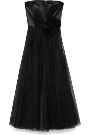 Parlor Floral-appliqu?? gown