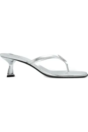 NODALETO Metallic-leather sandals