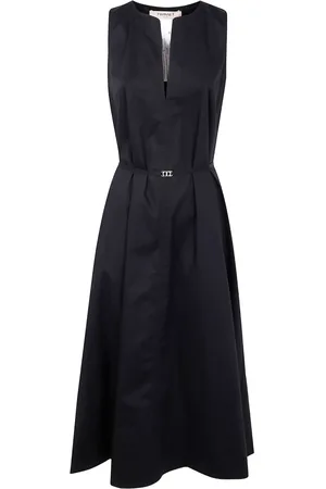 Twin-Set Belted sleeveless dress