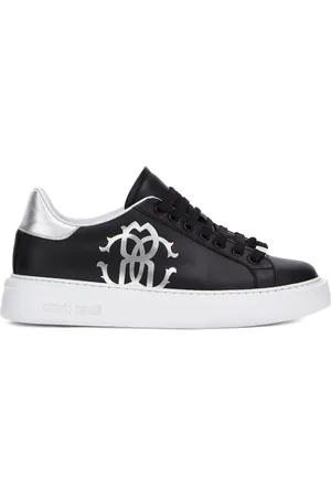 Roberto Cavalli Mirror Snake-print sneakers
