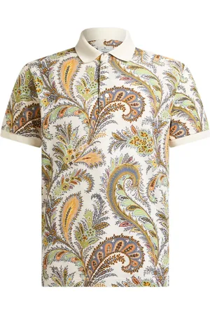 Etro Paisley-print cotton polo shirt