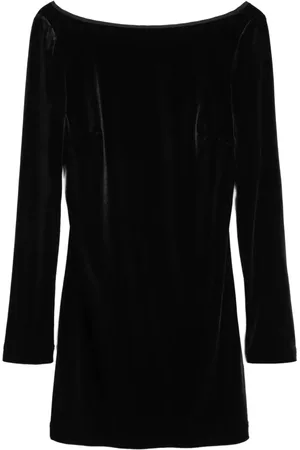 Ciao Lucia Genevieve velvet off-shoulder dress