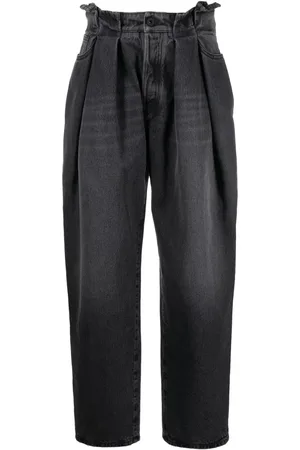 OFF-WHITE Loose-fit paperbag jeans
