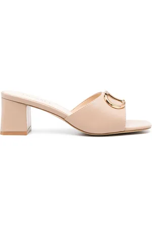 Twin-Set 55mm logo-plaque sandals