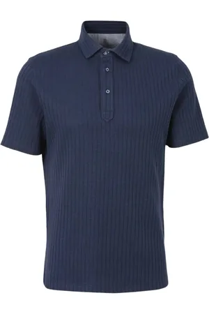 Brunello Cucinelli Ribbed-knit polo shirt