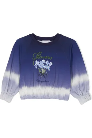 MONNALISA Logo-embroidered cotton sweatshirt