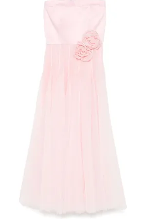 Parlor Floral-appliqu?? gown