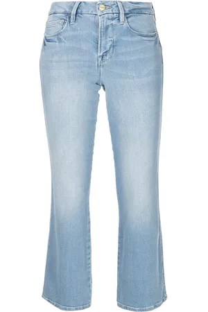 Frame Mid-rise cropped jeans