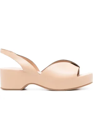 ROBERTO DEL CARLO 53mm leather platform sandals