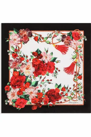 Dolce & Gabbana Rose-print scarf