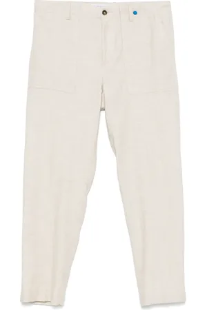 Manuel Ritz Logo-patch trousers