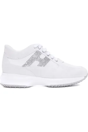 Hogan Studded logo lace up sneakers