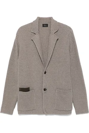BRIONI Ribbed-knit blazer