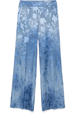 ERMANNO SCERVINO Floral-jacquard trousers