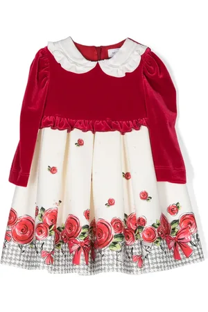 MONNALISA Graphic-print flared dress