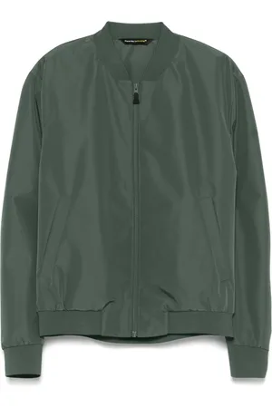 Manuel Ritz Logo-rubberised bomber jacket